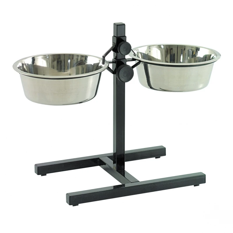 Soporte Regulable Con Comederos 1 Soporte Regulable Con Comederos