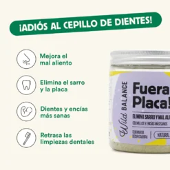Suplemento Antisarro Para Higiene Bucal Y Mal Aliento "Fuera Placa!" -Suministros Para Perros wild balance fuera placa eliminar sarro mal aliento 2 min 6373398b2a26d